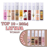 Selectie van Lattafa parfum samples uit de Lattafa Sample Set Top 10 Dames 2024